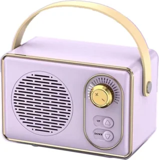 Retro Bluetooth speaker paars