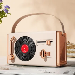 Retro Bluetooth-speaker – wit