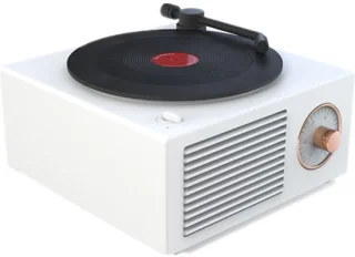 Retro platenspeler Bluetooth-speaker - wit