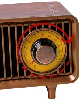 RetroGlow Retro Tube Bluetooth Speaker