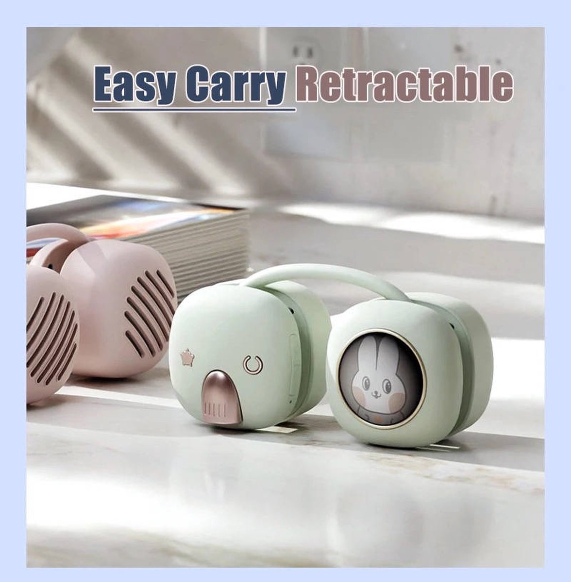 Roze Hangende Nekspeaker 3W x2