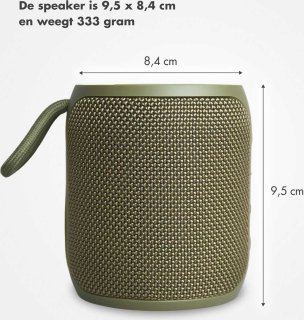 Selencia AquaPlay Bluetooth Speaker Army Green