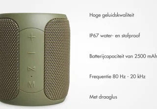 Selencia AquaPlay Bluetooth Speaker Army Green