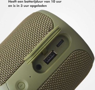 Selencia AquaPlay Bluetooth Speaker Army Green