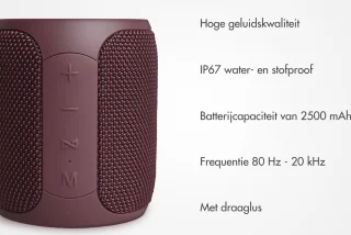 Selencia AquaPlay Bluetooth Speaker Bordeaux