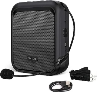 SHIDU Mini Stemversterker Draagbare Bluetooth Luidspreker