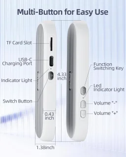 Slaapsprekers Onderkussen Bluetooth-speaker Wit
