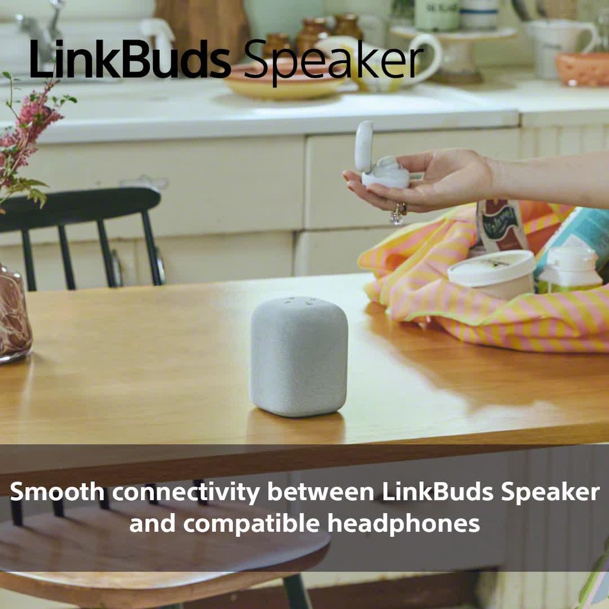 Sony LinkBuds Draadloze Bluetooth Speaker Zwart