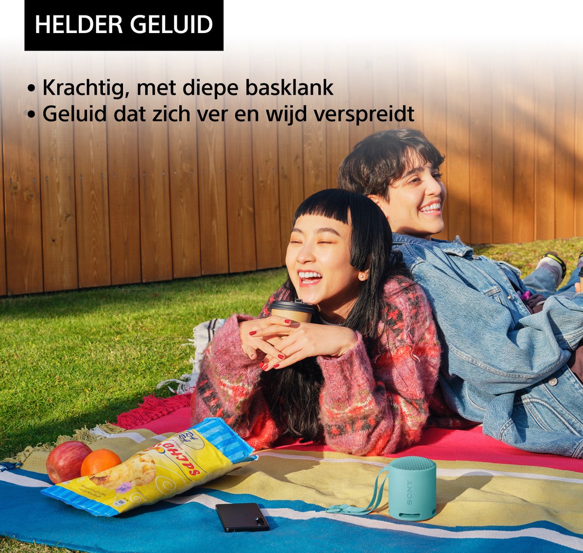 Wat vinden we goed aan de Sony SRS-XB100 Bluetooth Speaker Blauw