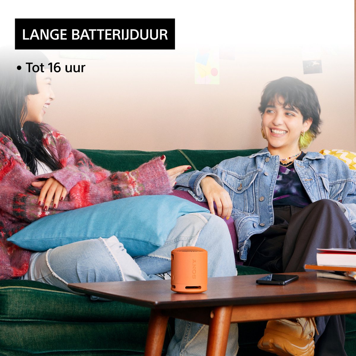 Sony SRS-XB100 Bluetooth Speaker Oranje