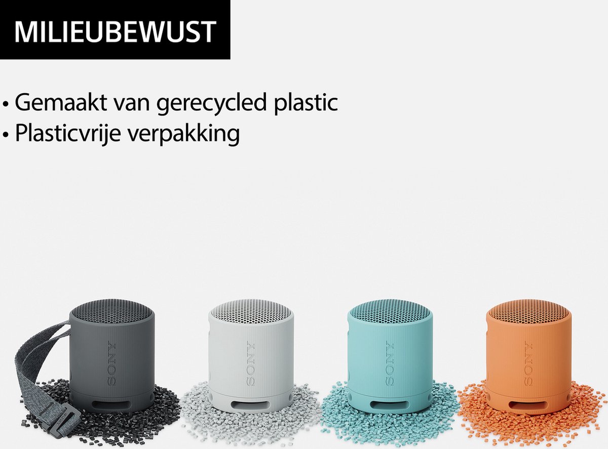 Sony SRS-XB100 Bluetooth Speaker Oranje