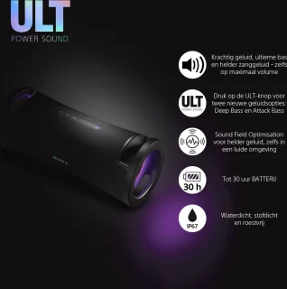 Sony ULT Field 7 Bluetooth Speaker Zwart
