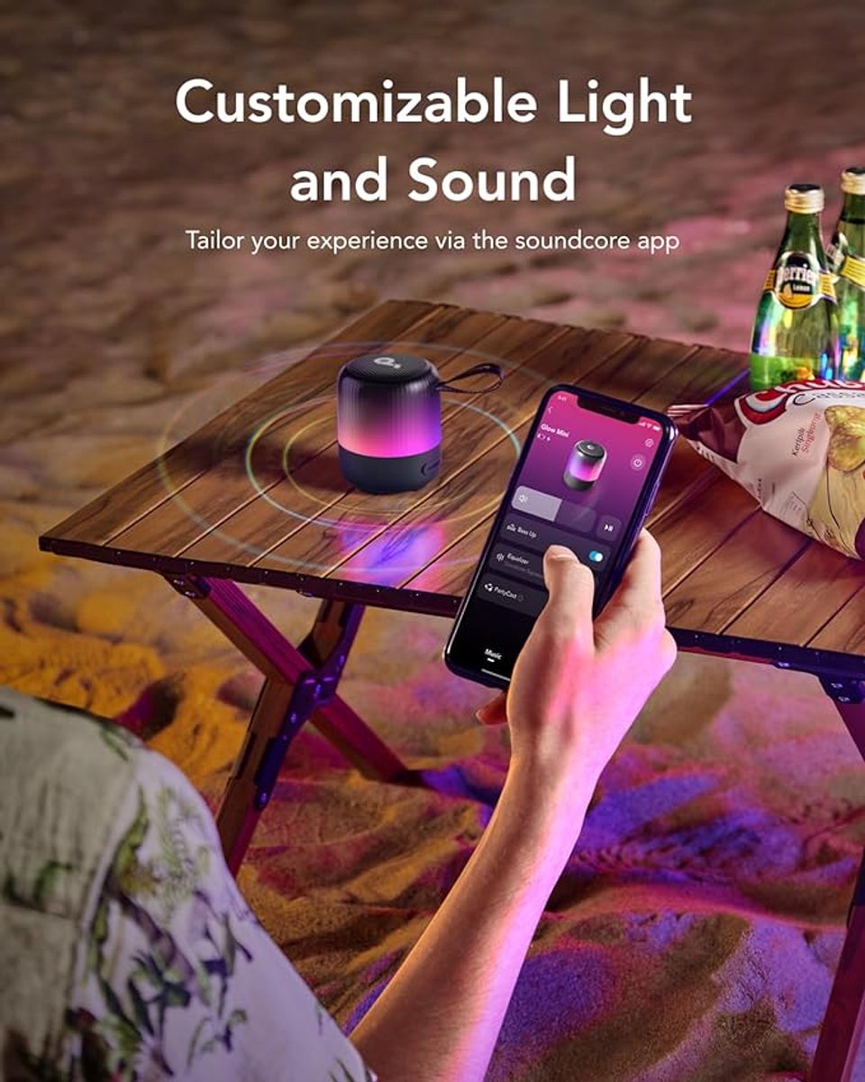 Soundcore Glow Mini Mono Draadloze Luidspreker Zwart