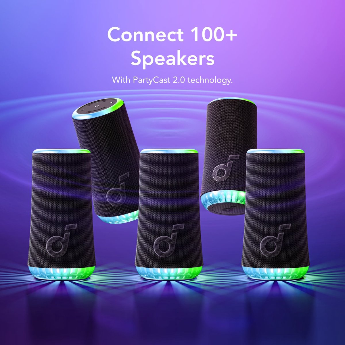 Soundcore Glow Mono draadloze speaker zwart 30W