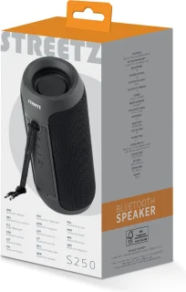 Streetz S250 Bluetooth Speaker Zwart