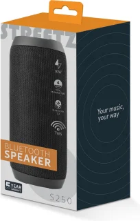 Streetz S250 Bluetooth Speaker Zwart