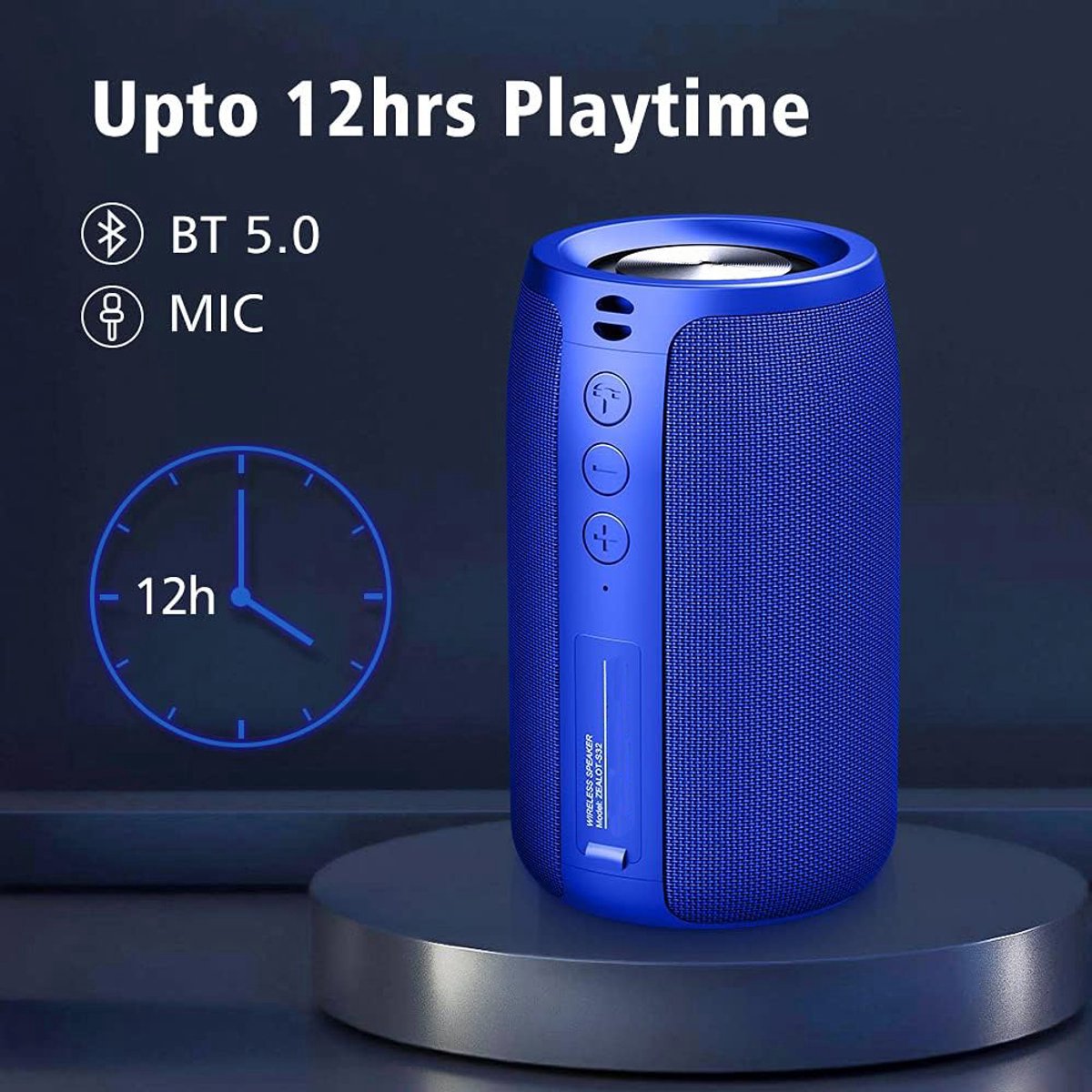 Supersubwoofer Bluetooth speaker donkerblauw