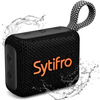 SYTIFRO Draagbare Bluetooth-luidspreker Zwart