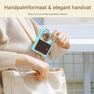 TENZHVXI Retro Bluetooth-luidspreker (Vintage radio) - Blauw