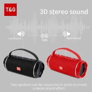 T&G Draagbare Bluetooth Speaker Zwart