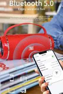 T&G Draagbare Bluetooth Speaker Zwart