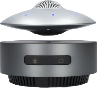 UFO Bluetooth Speaker - 14 cm - Zilver/Donkergrijs