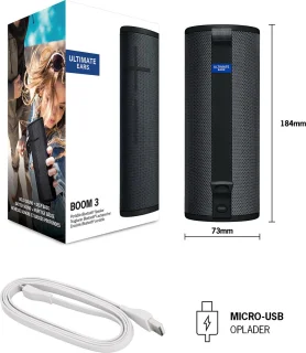 Ultimate Ears Boom 3 Bluetooth Speaker Night Black