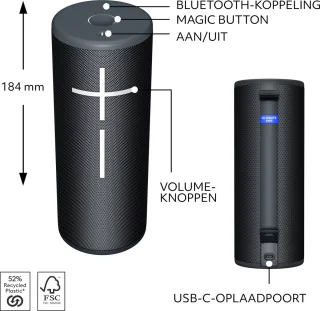 Ultimate Ears BOOM 4 - Draadloze speaker