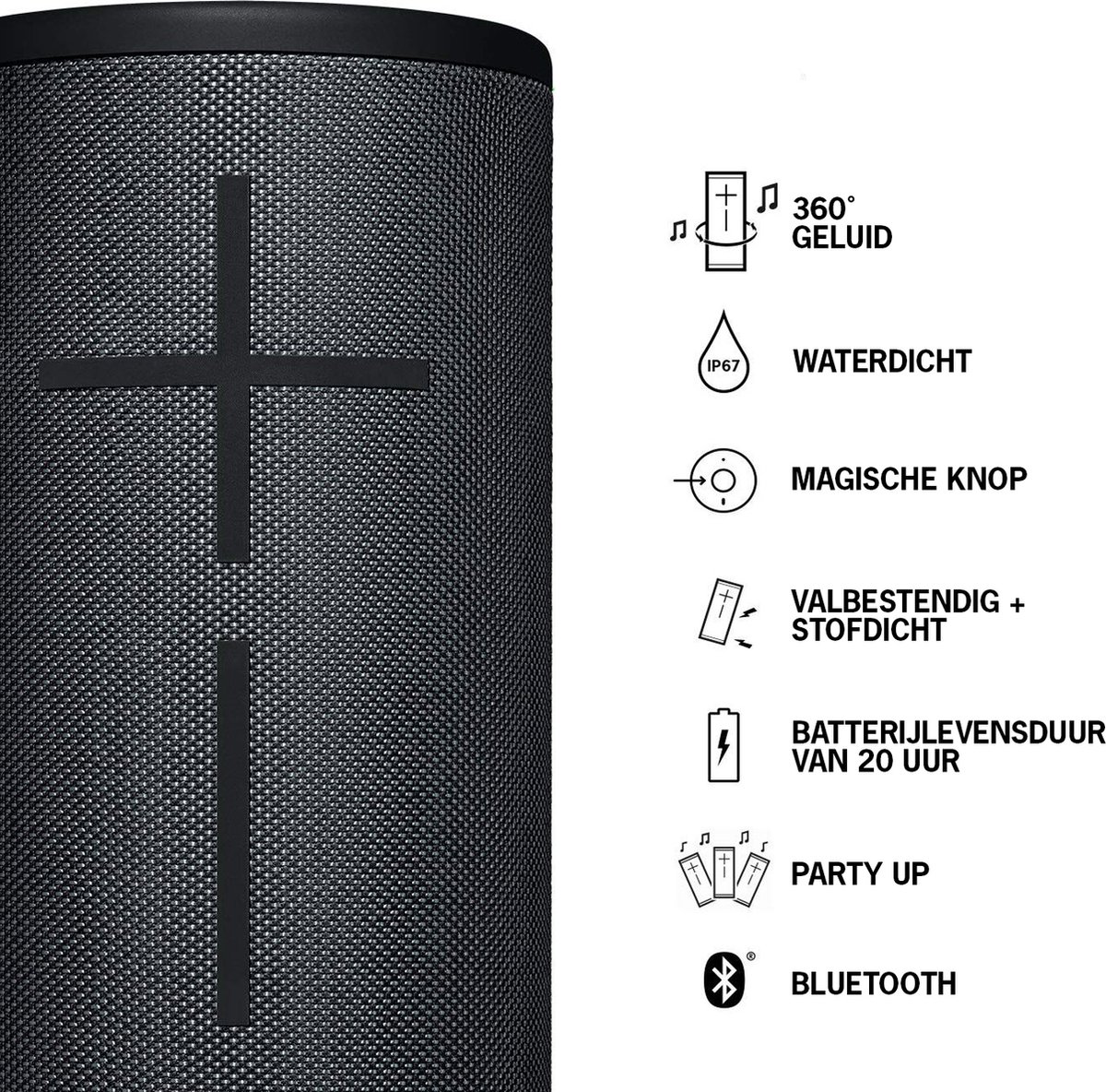 Ultimate Ears MEGABOOM 3 Draadloze Bluetooth Speaker Night Black