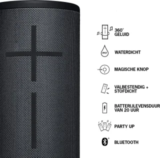 Ultimate Ears MEGABOOM 3 Draadloze Bluetooth Speaker Night Black