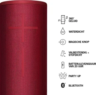 Ultimate Ears MEGABOOM 3 Draadloze Bluetooth Speaker Sunset Red