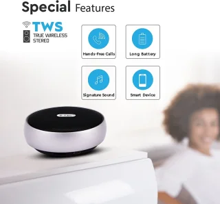 V-TAC VT-6211-G Bluetooth Clip Speaker Grijs