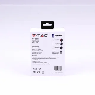 V-TAC VT-6211-RD Bluetooth Clip Speaker Rood