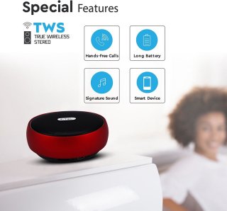 V-TAC VT-6211-RD Bluetooth Clip Speaker Rood