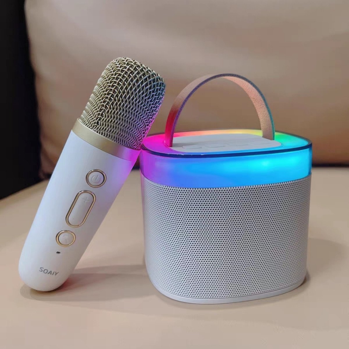 Viatel Mini Karaoke Bluetooth Speaker Met Microfoon