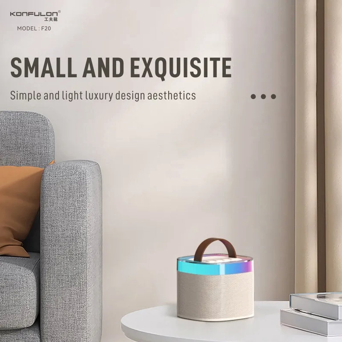Viatel Mini Karaoke Bluetooth Speaker Met Microfoon