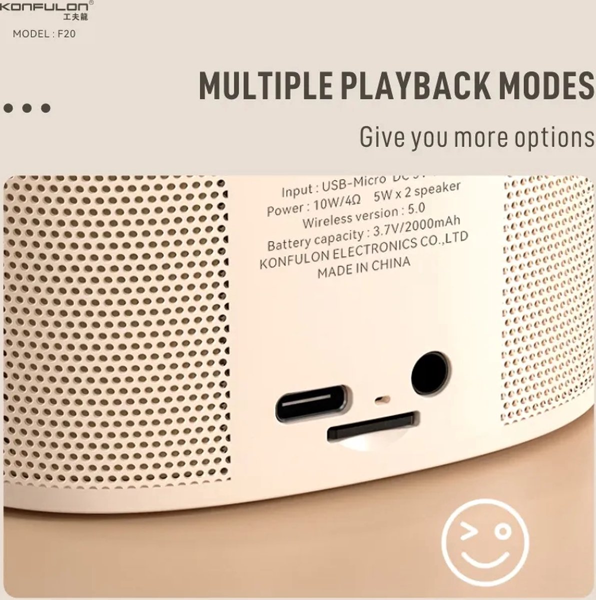 Viatel Mini Karaoke Bluetooth Speaker Met Microfoon