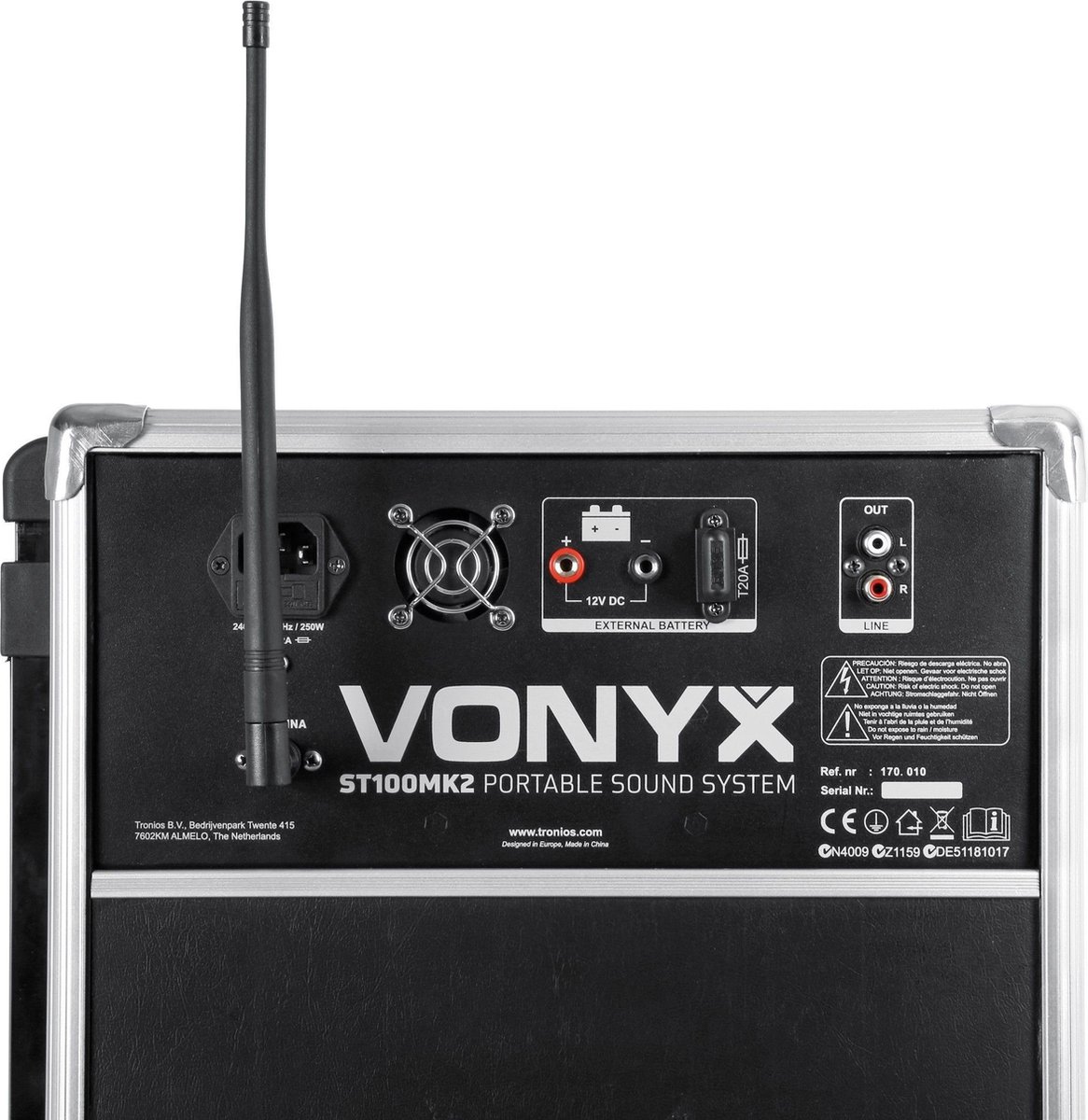 Vonyx ST100 MK2 Mobiele geluidsinstallatie 8 inch