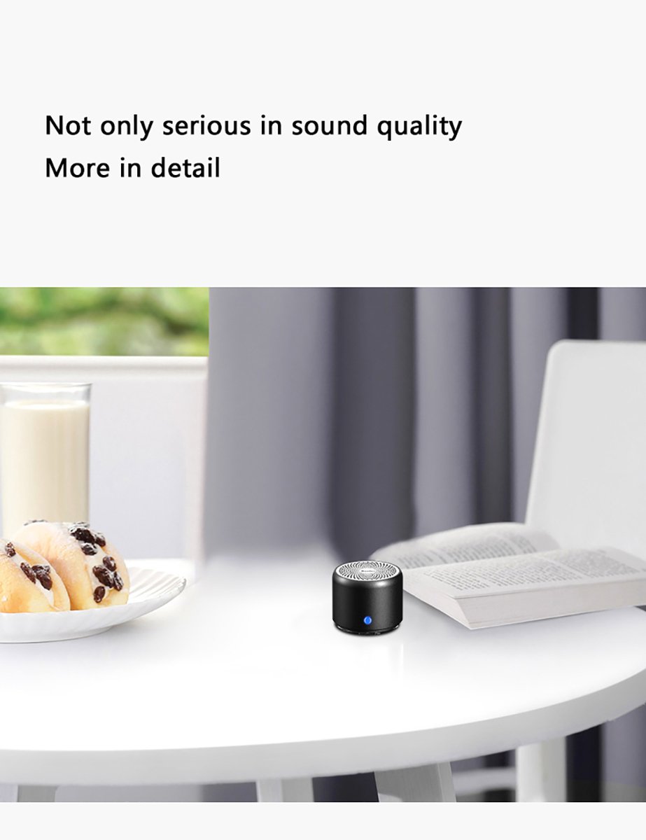Waterdichte Bluetooth Mini-luidspreker Zwart