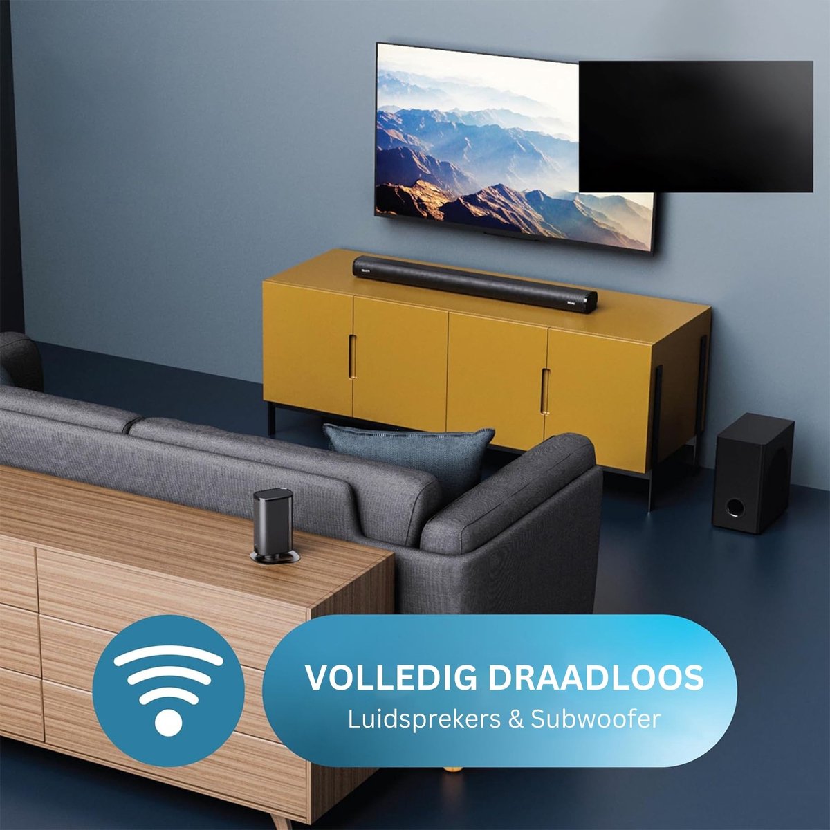 White-label Surround Home Cinema Set Zwart