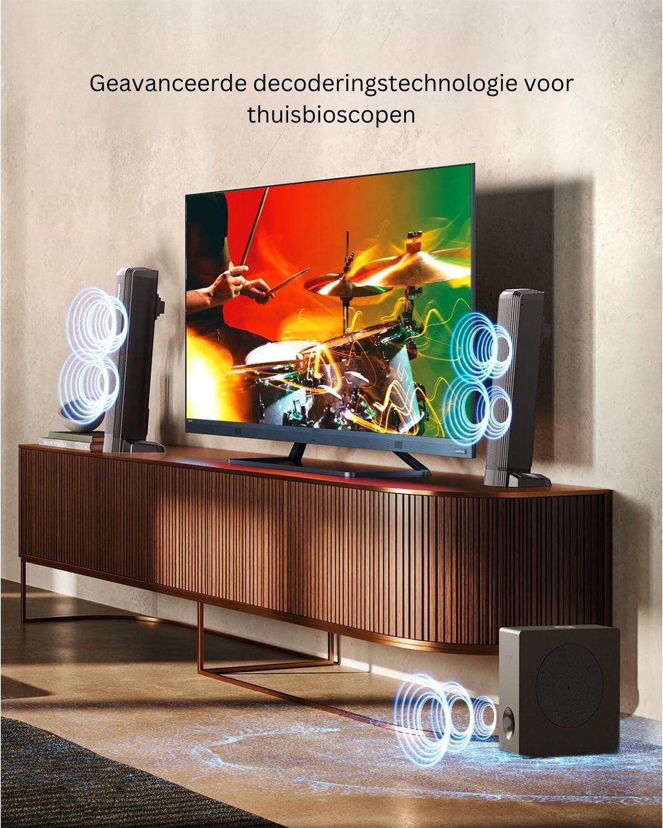 White-label Surround Set Home Cinema Zwart