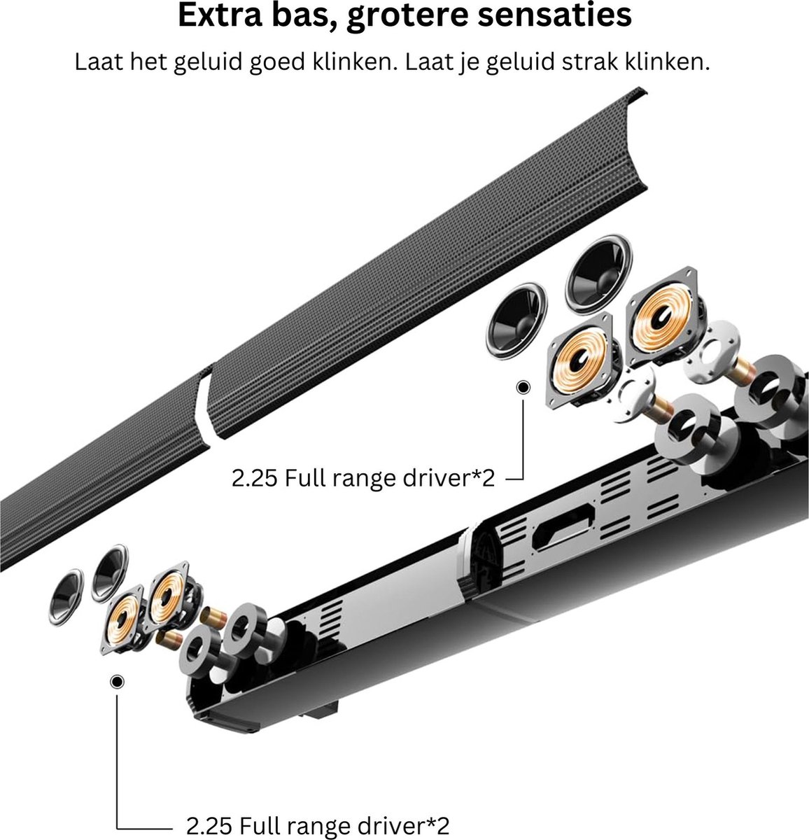 White-label Surround Set Home Cinema Zwart