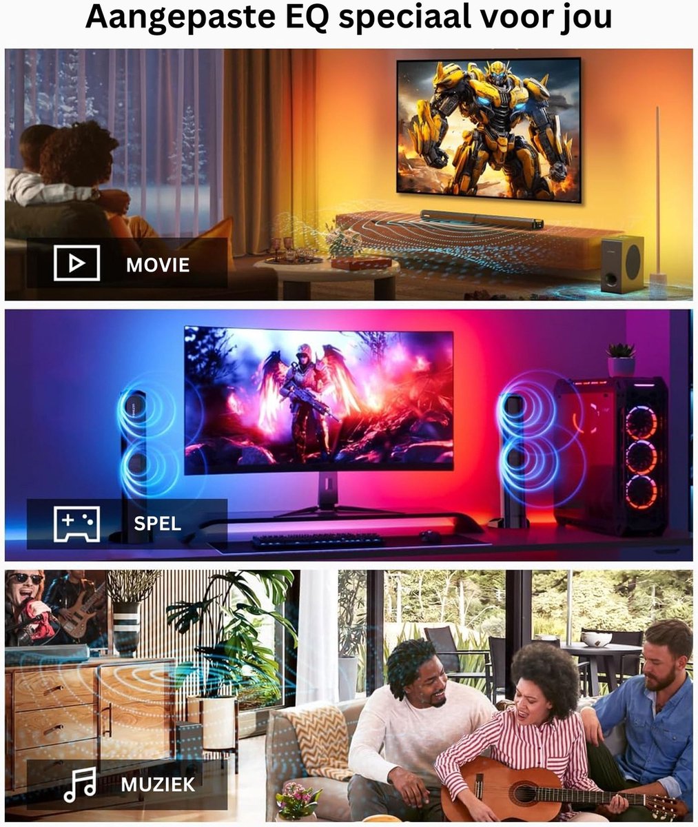 White-label Surround Set Home Cinema Zwart