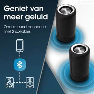 Wuff Speakers Bluetooth Speaker Zwart