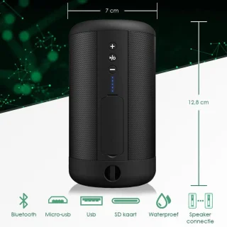 Wuff Speakers Bluetooth Speaker Zwart