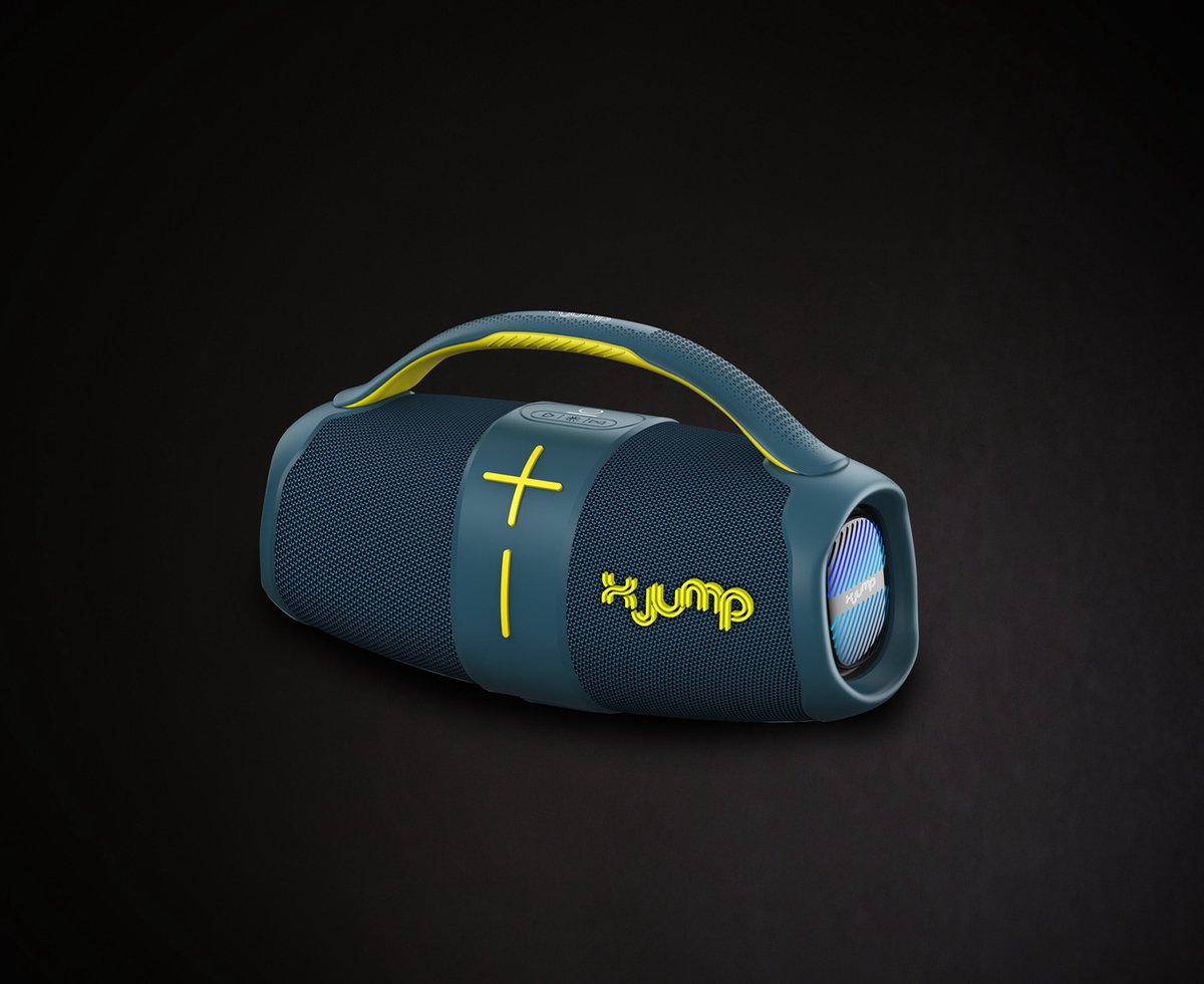 X JUMP XJ 120 Draadloze Stereoluidspreker Blauw