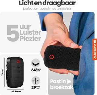 Xssive BS14 Draagbare Mini Bluetooth Speaker