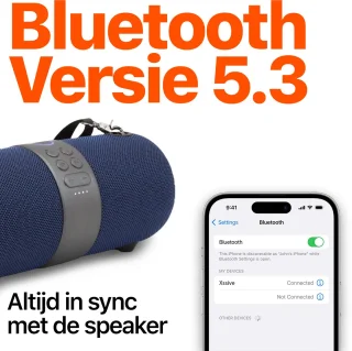 Xssive BSP05 Premium Bluetooth Speaker Blauw