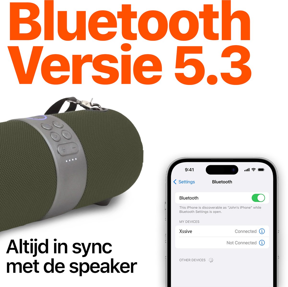 Xssive BSP05 Premium Bluetooth Speaker Groen