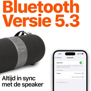 Xssive BSP05 Premium Bluetooth Speaker Zwart
